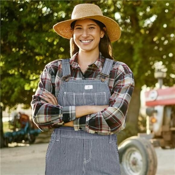 Women's Bib Overall Adjustable Straps Grey - Picture 5 of 5